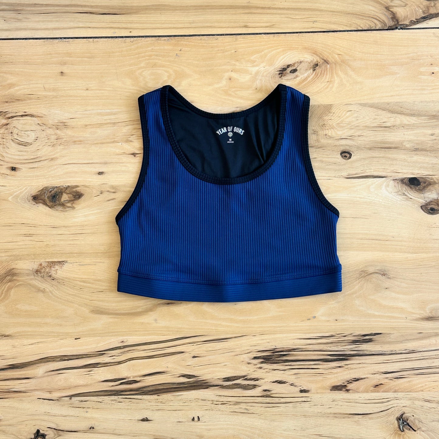 Ribbed Two Tone Gym Bra