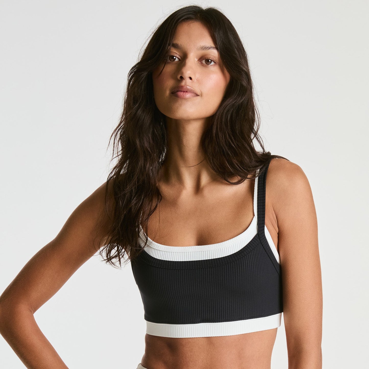Ribbed Layered Bralette